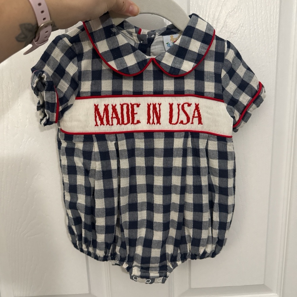 Made in USA Smocked bubble